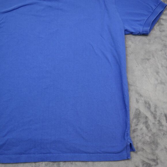 Nautica Shirt Mens L Blue Polo Short Sleeve Collared Button Cotton Embroidered - Picture 15 of 16